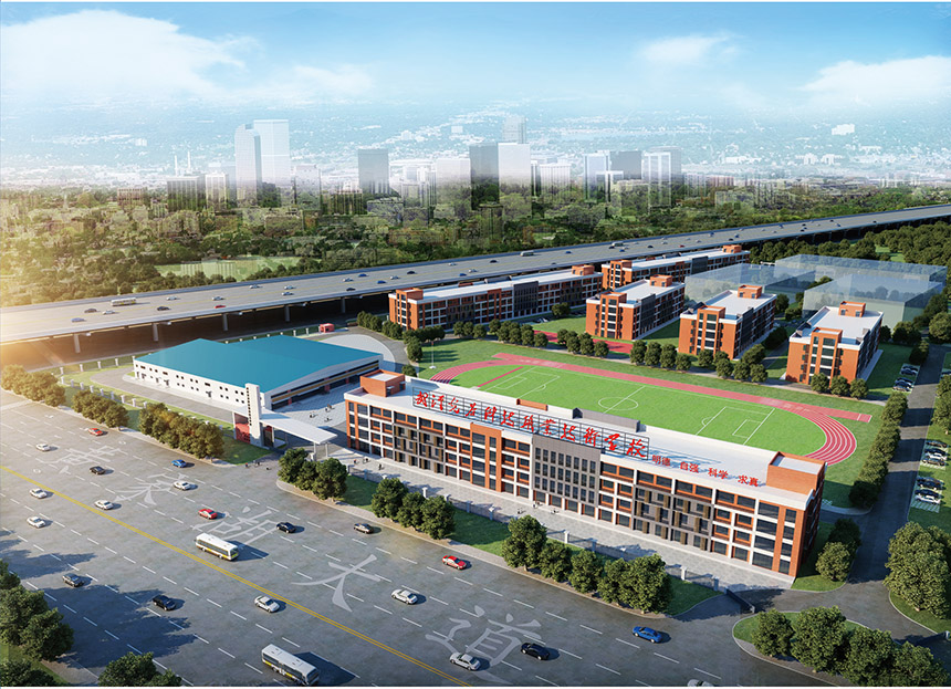 武汉光谷科技职业技术学校-学校全景图